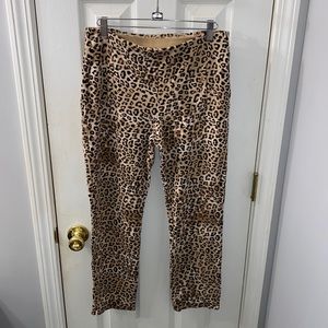 Chico’s Cheetah Print Leggings/ Ponte Pant